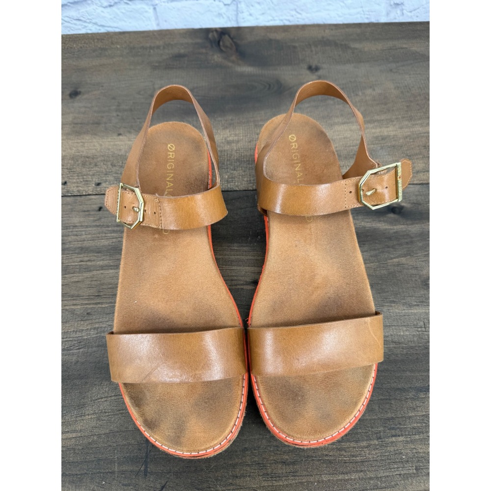 Cole Haan GrandPro Topspin Sandals Women's 8B Brown Leather Wedge Comfort - Picture 12 of 12